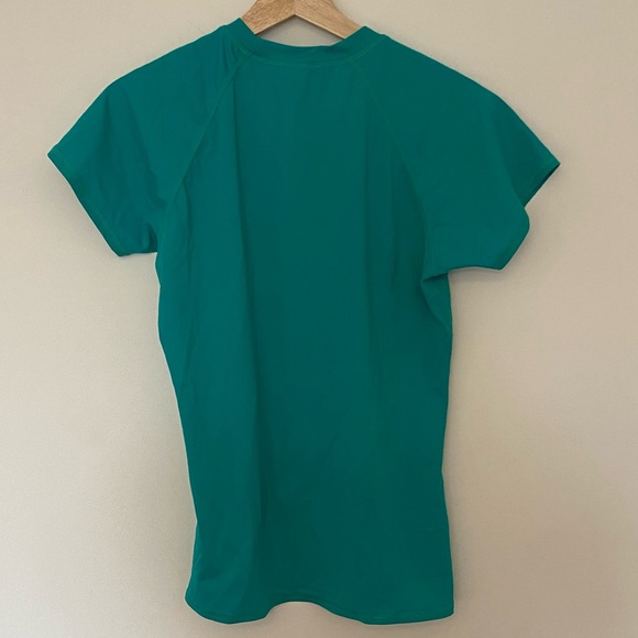 Body Glove Women’s Teal Short Sleeve Swim Top, Size XL, Beach, Pool, Activewear - Picture 4 of 5